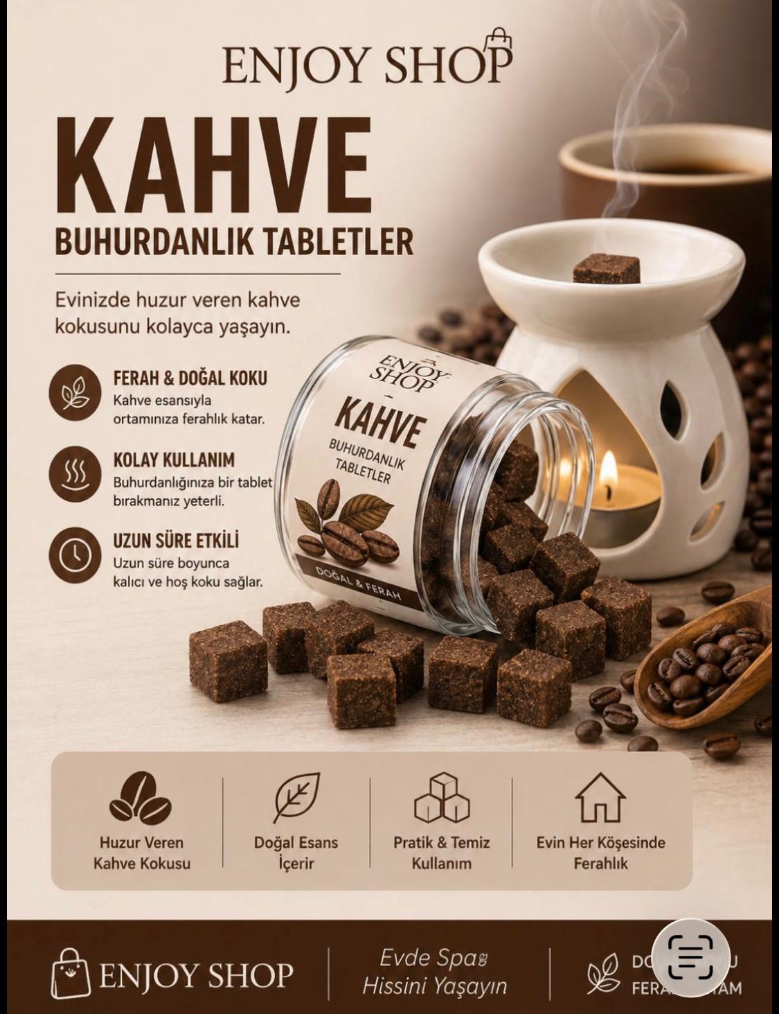 Kahve Buhurdanlık Tabletler
