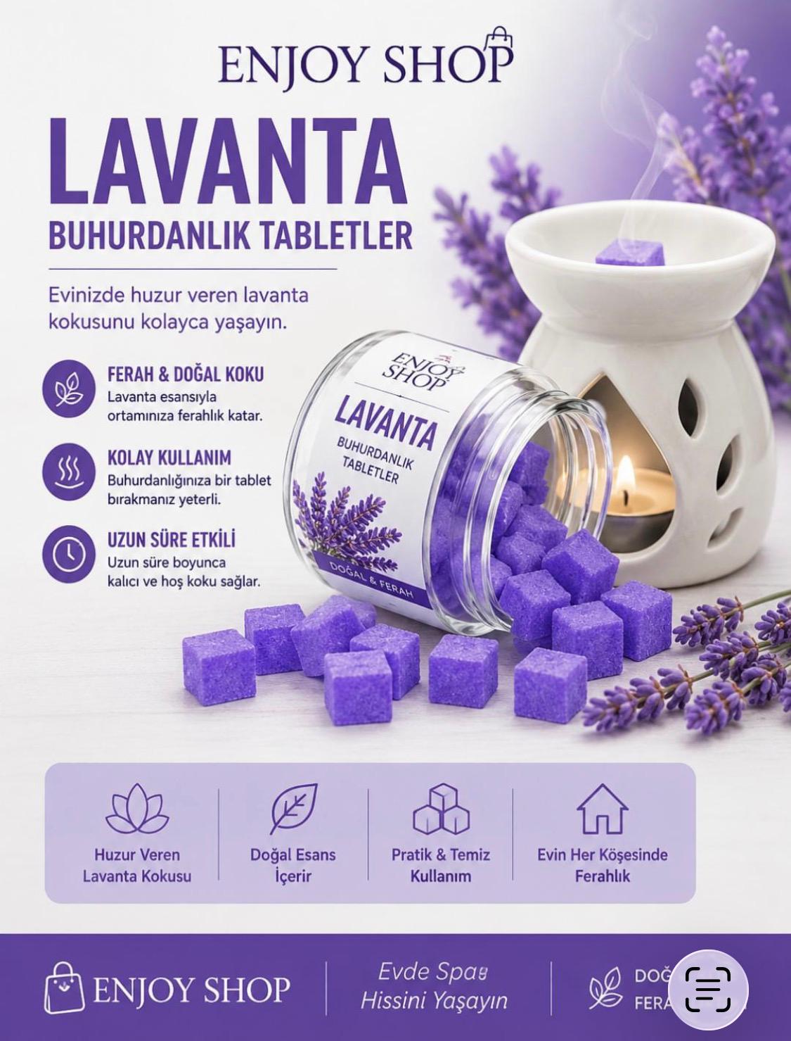 Lavanta Buhurdanlık Tabletler
