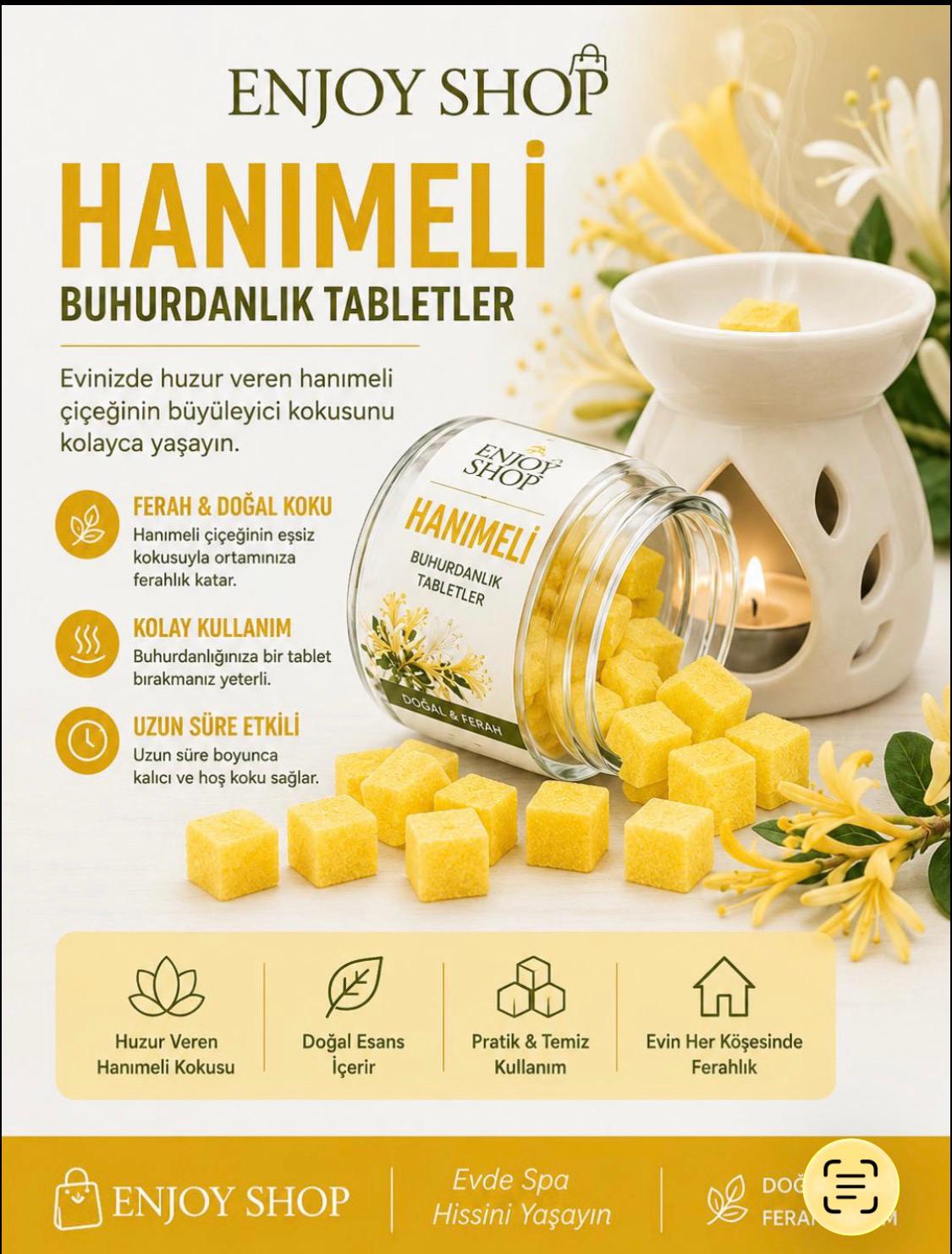Hanımeli Buhurdanlık Tabletler