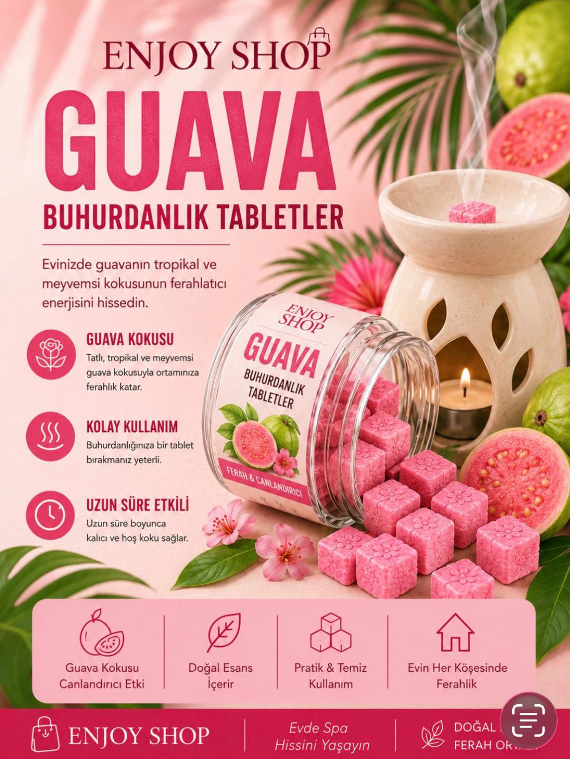 Guava Buhurdanlık Tabletler