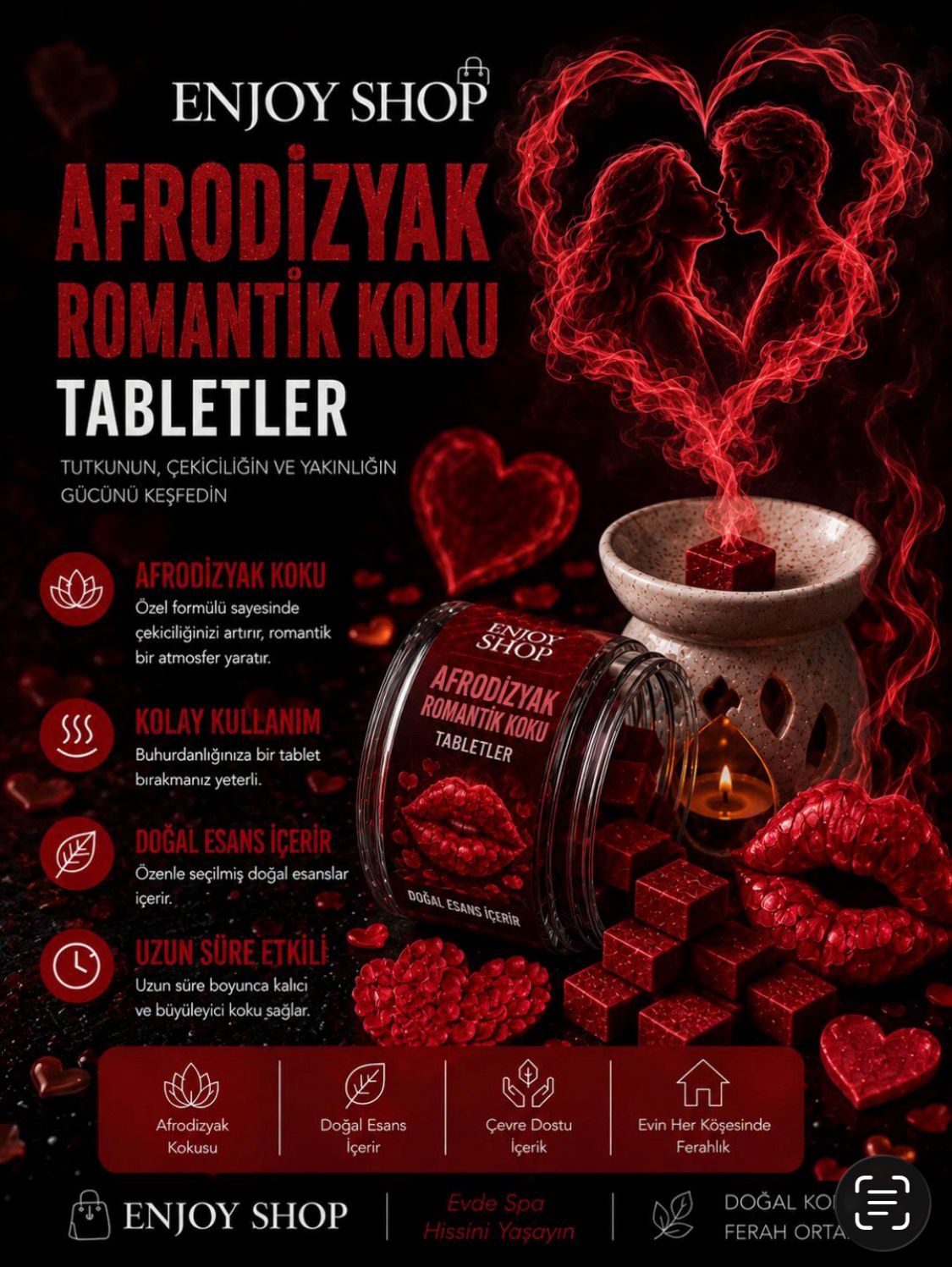 Afrodizyak Romantik Koku Tabletler